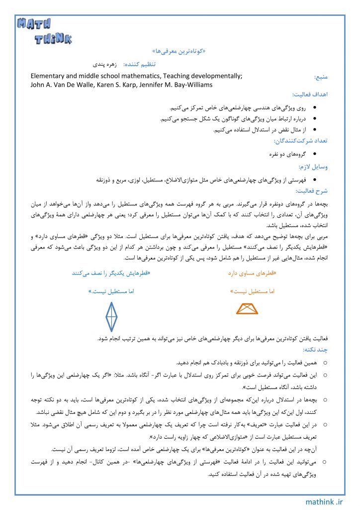 «کوتاه‌ترین معرفی‌ها»