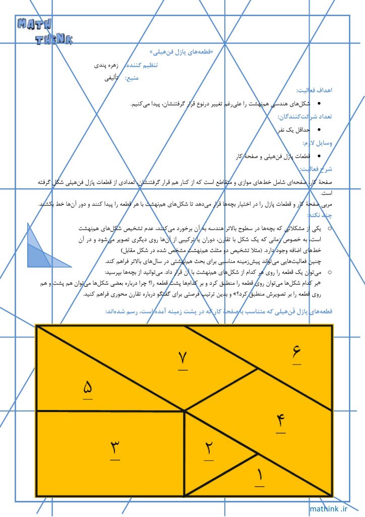 «قطعه‌های پازل فن‌هیلی»