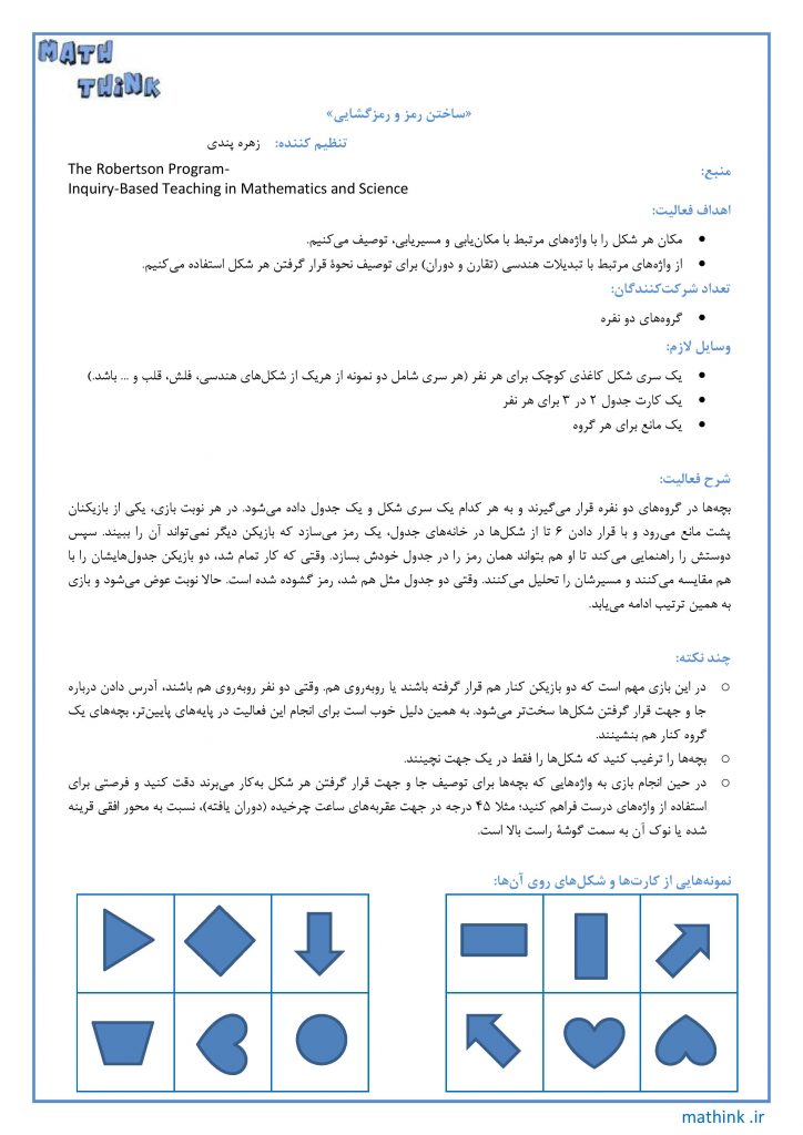 «ساختن رمز و رمزگشایی»