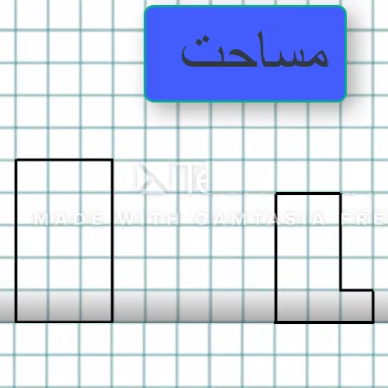 «مفهوم مساحت و رابطه مساحت مستطیل»